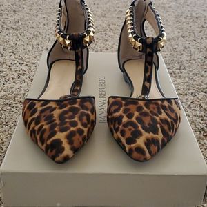 Bridget Calf Hair Leopard Flats